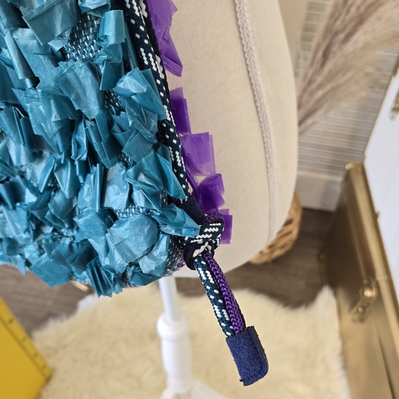 CUTE RECYCLED HANDMADE PURSE BY REFORM STUDIO & IDEOLOGY 💜💙 - Picture 8 of 15